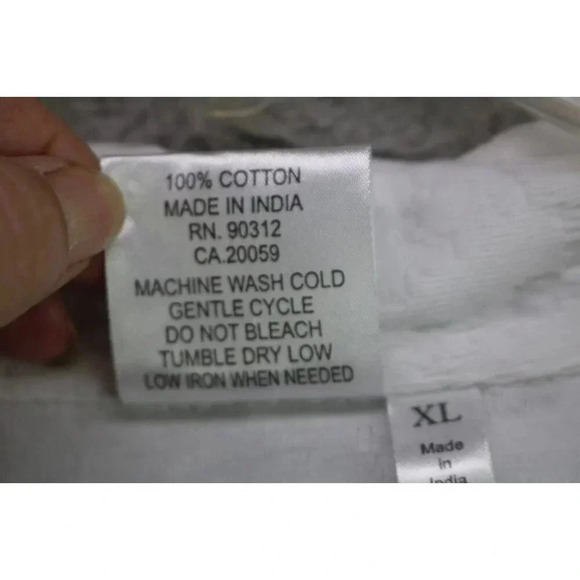 Parsley & Sage Women's White Button-Up Belled Sleeve Top-Size XL - Picture 4 of 10